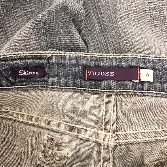 Vigoss Skinny jeans distressed medium wash size 3 - Picture 7 of 10